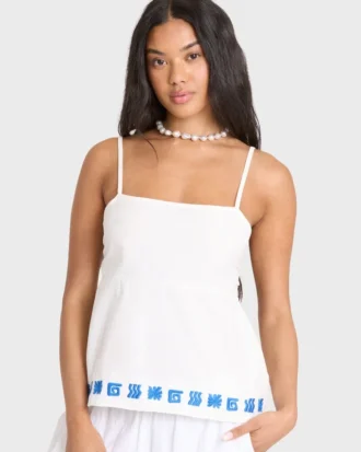 Sun Stamp Woven Tank